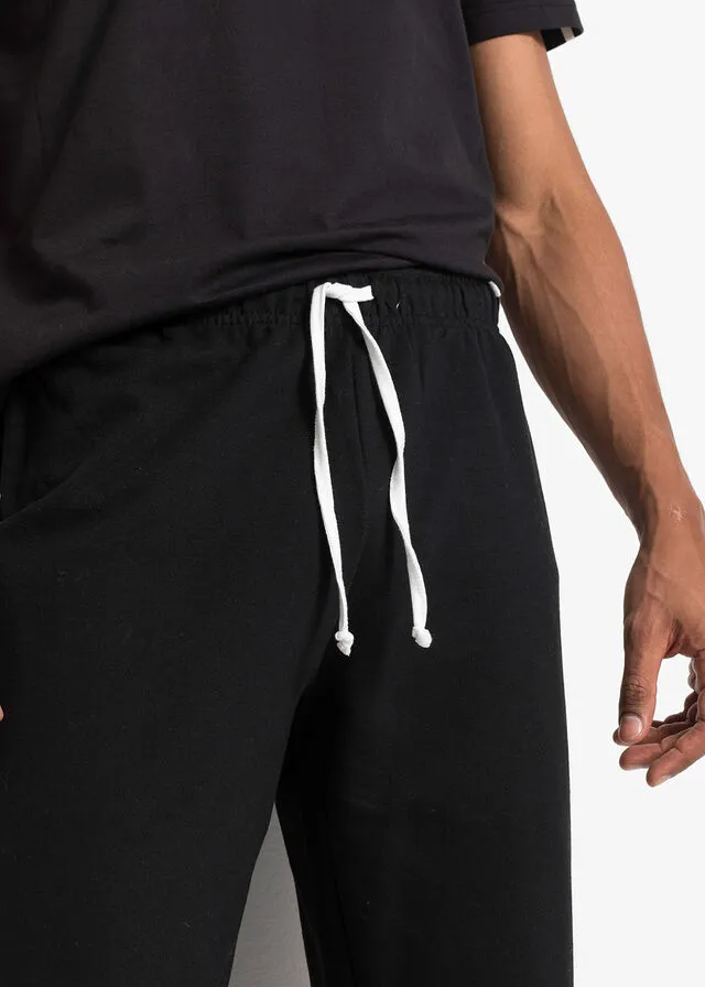 PANTALóN DE CHáNDAL (2 UNIDADES) NEGROGRIS CLARO JASPEADO
